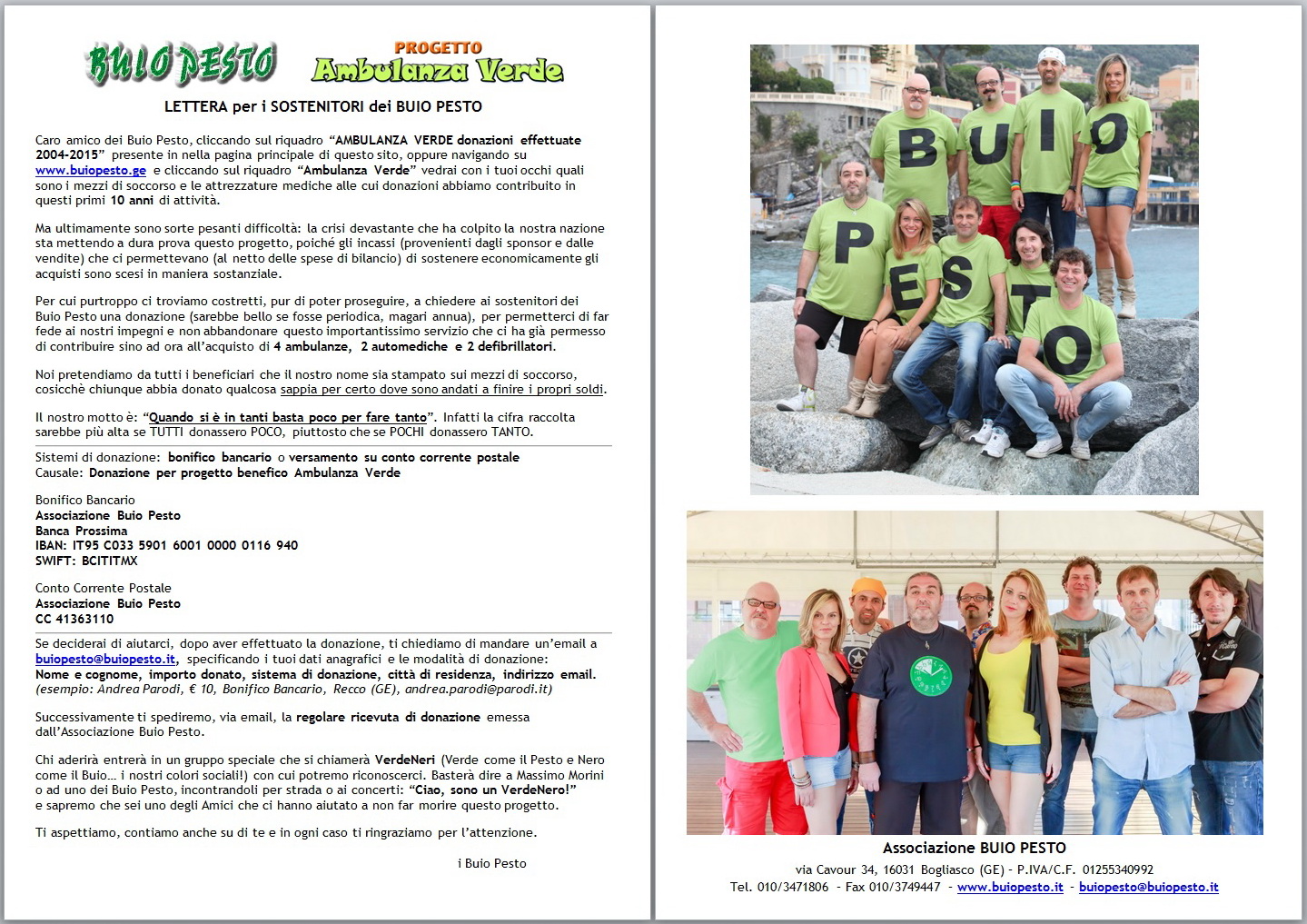 Ambulanza Verde - Sito Lettera 2
